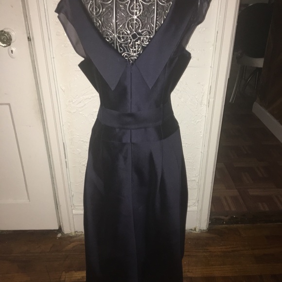 NWOT Rickie Freeman for Teri Jon Navy Dress Sz 4 - Picture 4 of 6